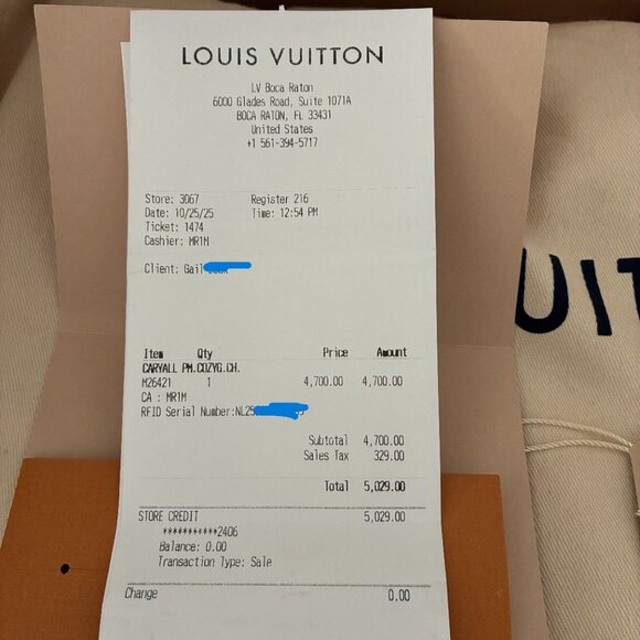 Louis Vuitton Mahina Carryall PM Dark Brown Suede-AUTHENTIC - Picture 15 of 16